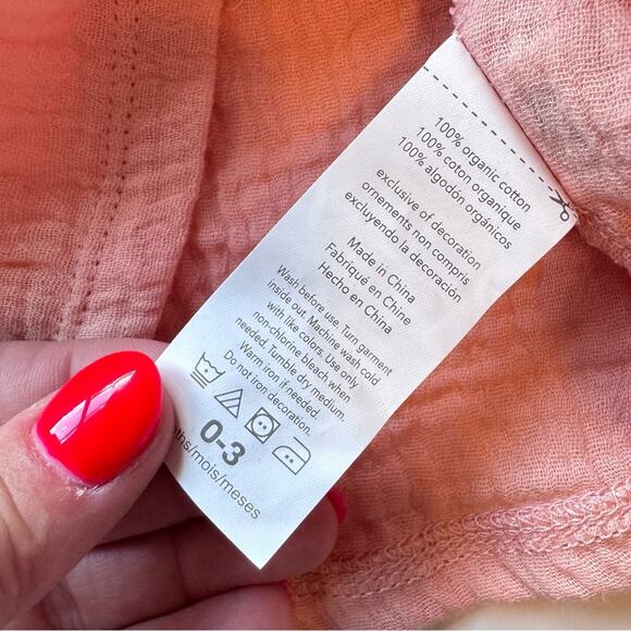 Rabbit‎ Bear Baby Girls 3 months Organic Cotton Pink Newborn Top GOTS Soft Comfy - Picture 5 of 8